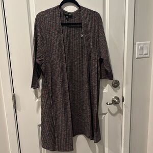 Long duster cardigan mid sleeve length